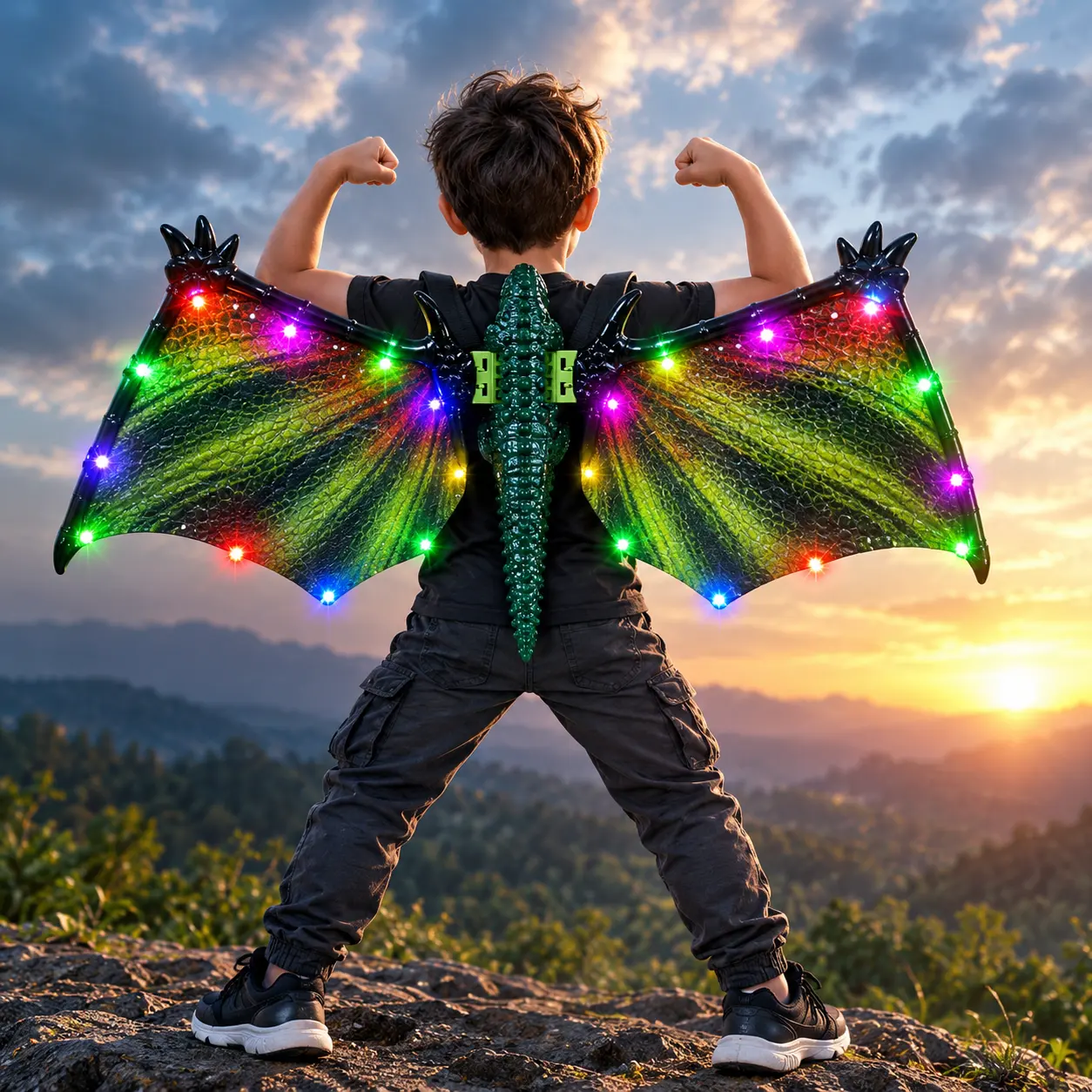 Wearable Dragon Wings – Light-Up & Moving Toy