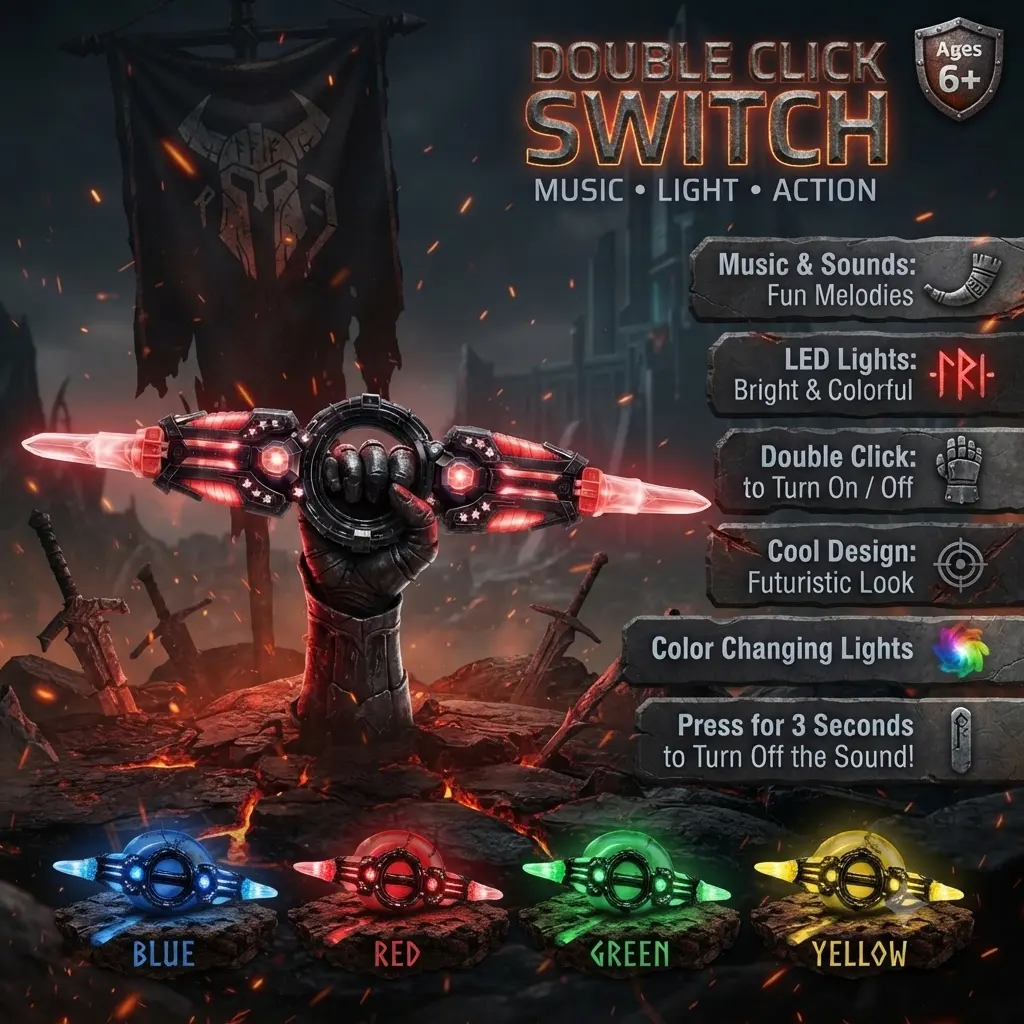 Warrior Spiral Sword – LED Light, Music & Sound Toy