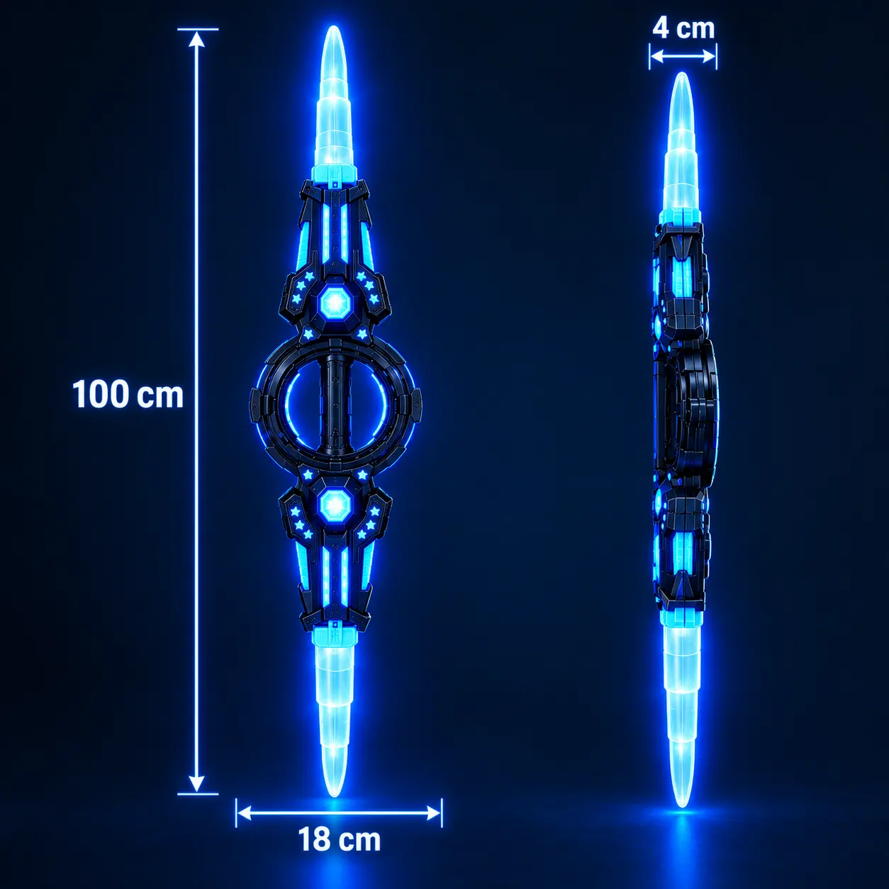 Warrior Spiral Sword – LED Light, Music & Sound Toy