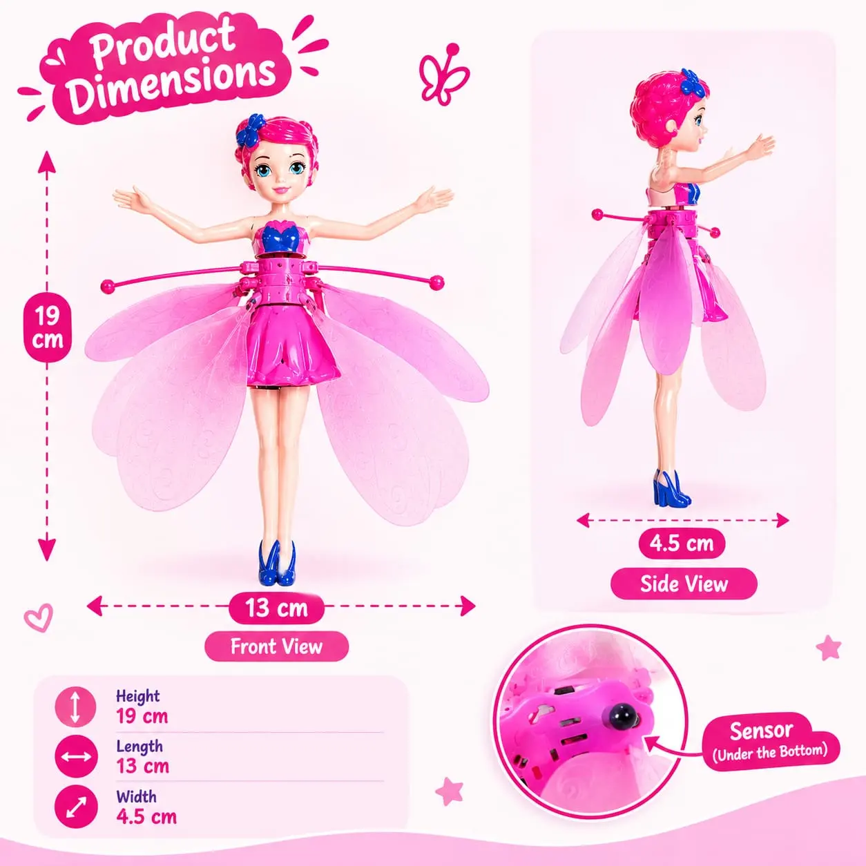 Barbie Sensor Flying Doll – Magical Flying Fairy Toy