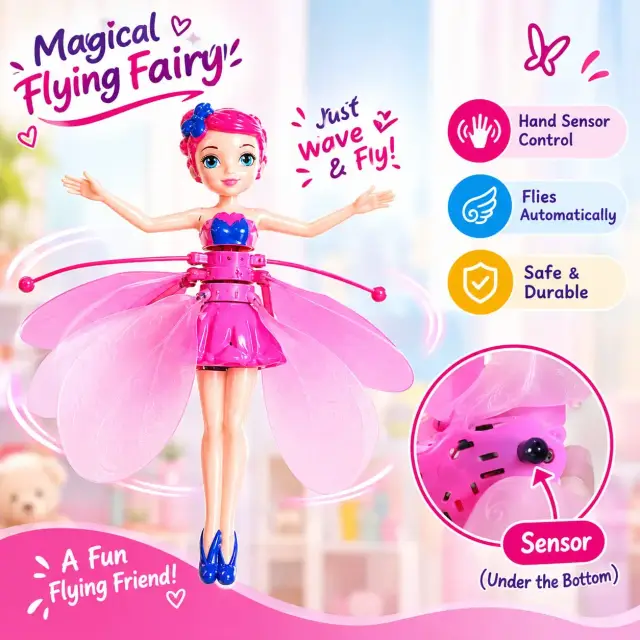 Barbie Sensor Flying Doll – Magical Flying Fairy Toy