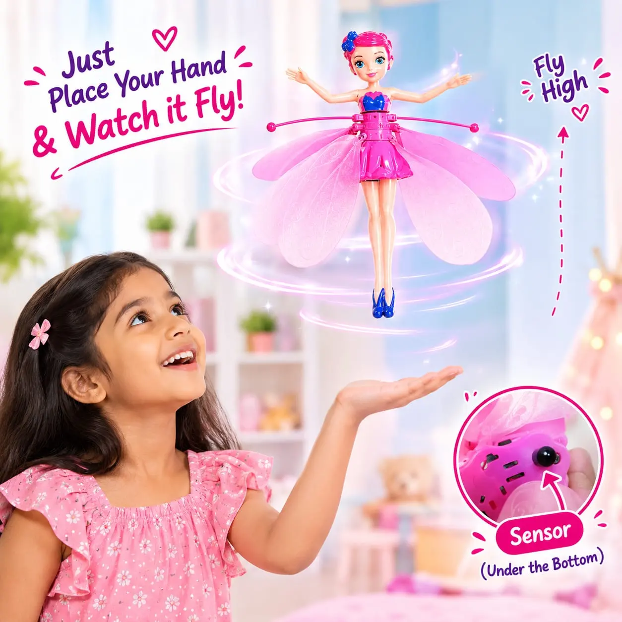 Barbie Sensor Flying Doll – Magical Flying Fairy Toy
