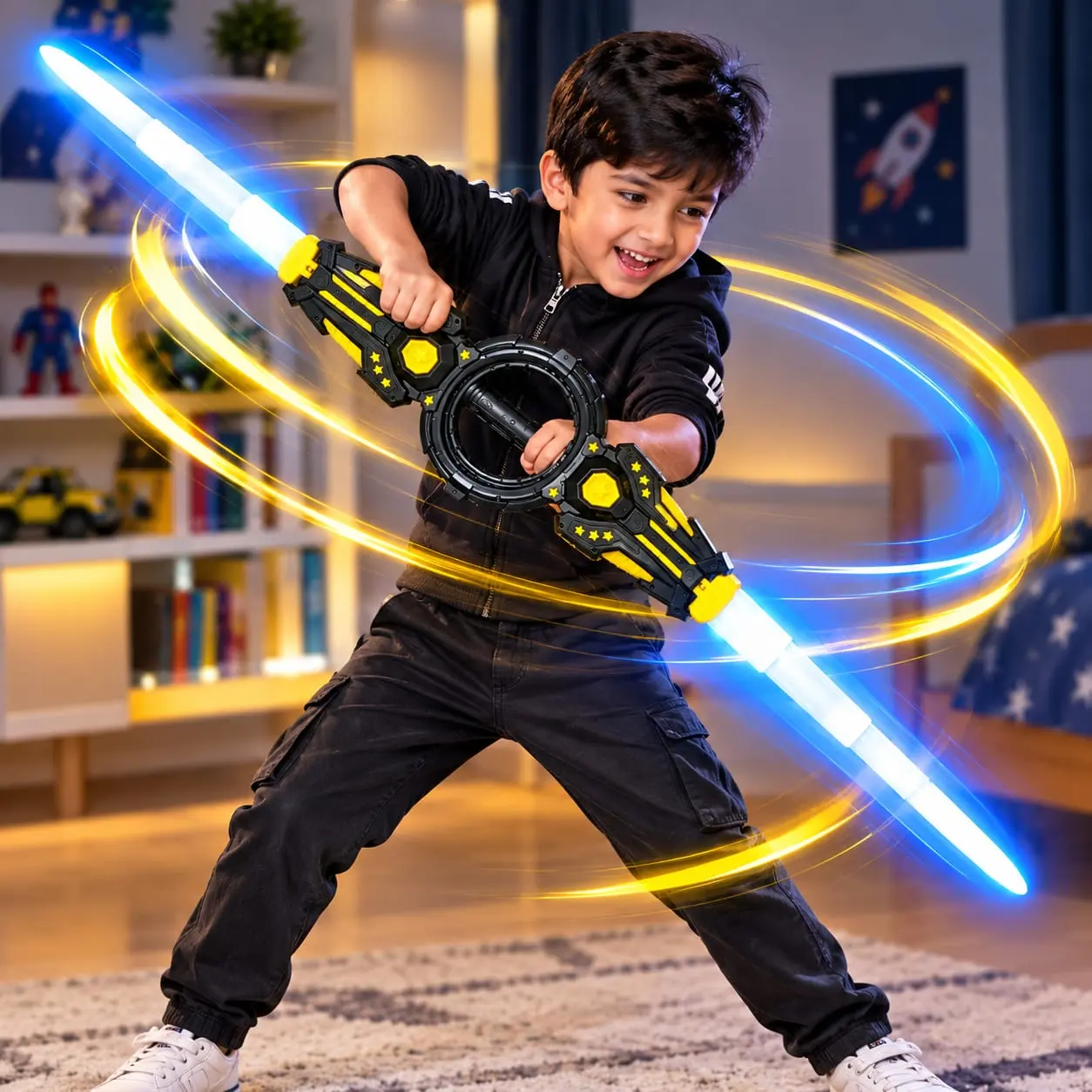 Warrior Spiral Sword – LED Light, Music & Sound Toy